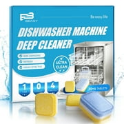 Beasy Dishwasher Cleaner Tablets - Powerful Descaler Pods to Remove Hard Water Buildup, Grease & Food Residue - 24 Tablets