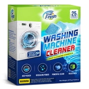 True Fresh Washing Machine Cleaner Tablets 25 Pack - Washer Cleaner - For Front and Top Loader, and HE machines