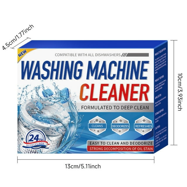 Washing Machine Cleaner Tablets Powerful Descaler Deep Cleaning for