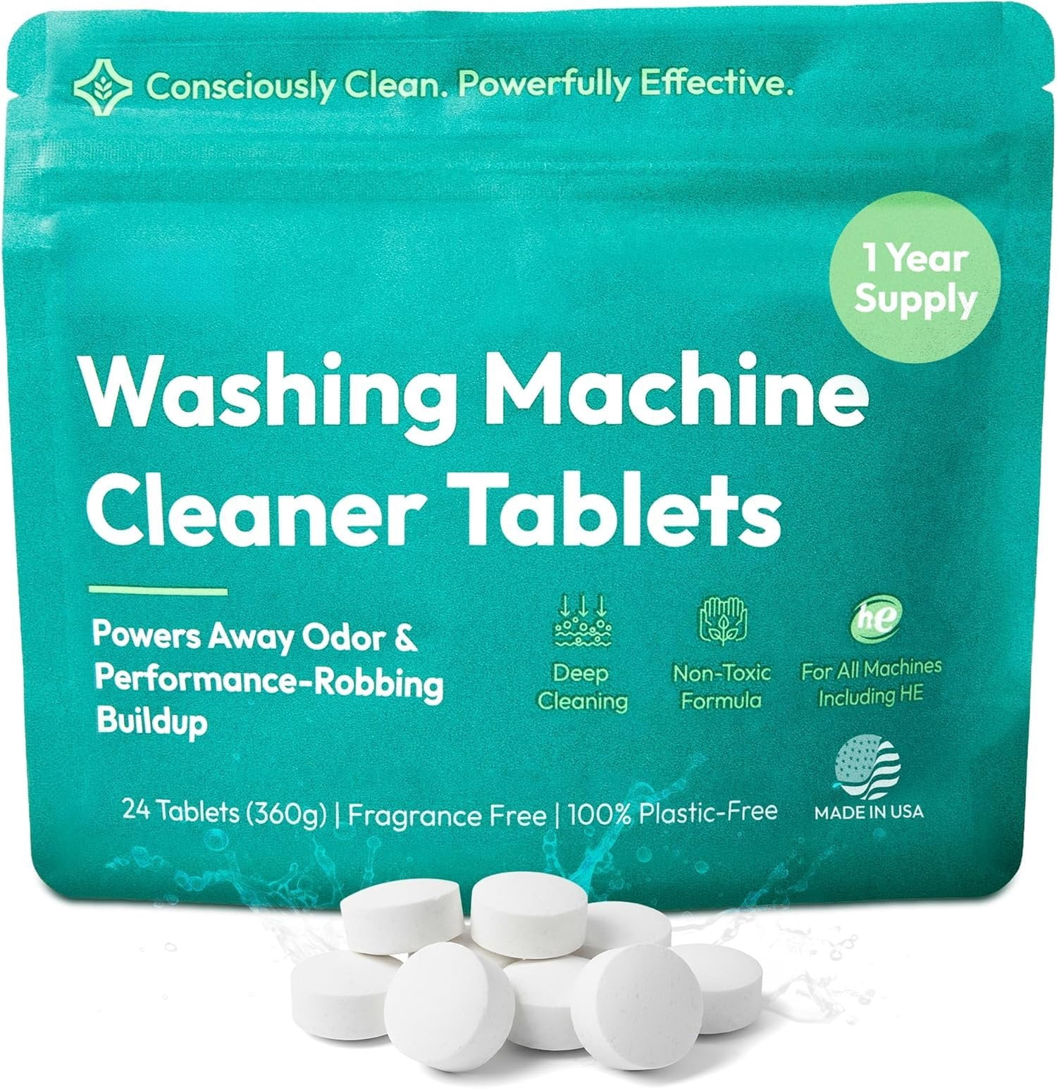 Washing Machine Cleaner Tablets | Washer Machine Cleaner & Deodorizer ...