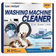 Enzyme Washing Machine Cleaner Tablets for Pet Owners Ocean Scent, 25% Stronger Deep Cleaning, Remove Pet Hair, Odors, Residue and Grime, Compatible with HE, Top & Front Load
