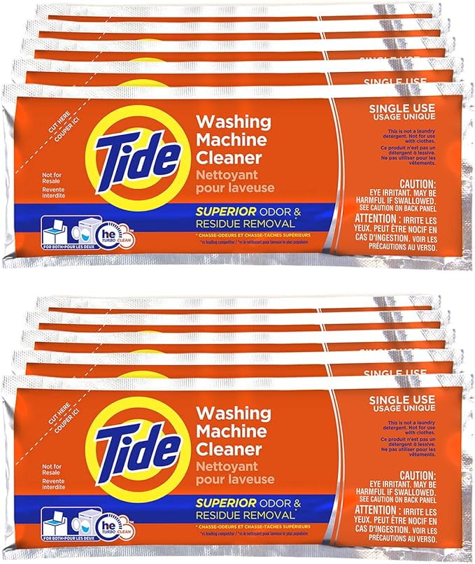 Washing Machine Cleaner by Tide, 10 Count, NEW Milder Scent with the