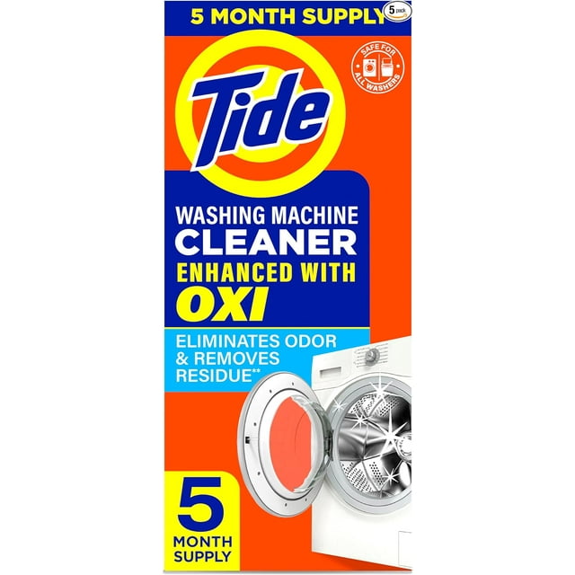 Washing Machine Cleaner by Tide, Washer Cleaning with Oxi for Front and