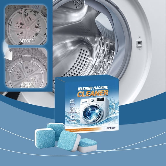 Washing Machine Cleaning Sheet For Descaling And Retention, Specific Cleaning Agent For Household Washer Maintenance