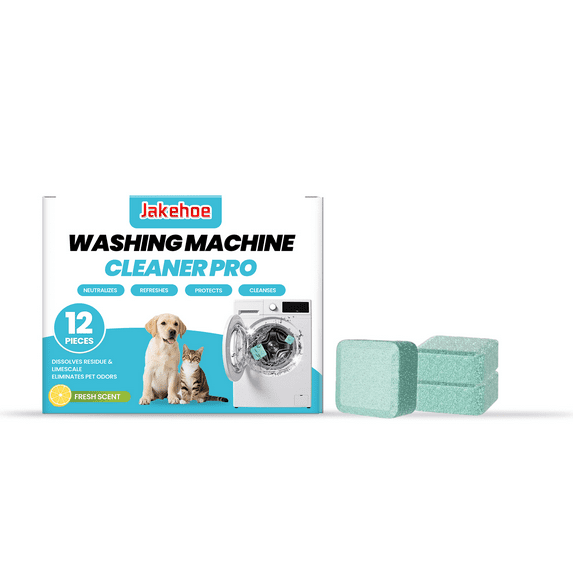 Washing Machine Cleaning Tablets: Gentle Daily Household Cleaner for Front-Loading Washers—Removes Stains, Limescale, and Odors