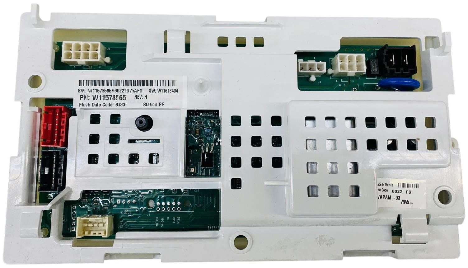 Washing Machine Control Board fits Whirlpool, AP7193495, PS16744838, W11603810