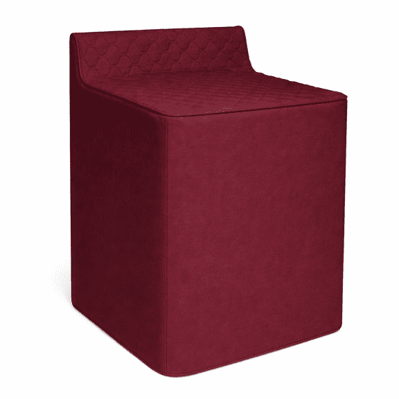 Washing Machine Cover Burgundy Zippered Dust Scratch Protector