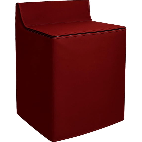 Washing Machine Cover Zippered Non-Woven protects from Scratches Burgundy 30"W x 26"D x 41"H