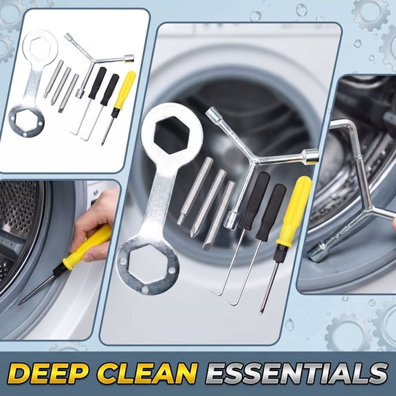 Washing Machine Disassembly Tool Kit 8-Piece Cleaning Set for Inner Drum Removal, Home Repair Tools for Washer, Easter Gifts for DIY Enthusiasts, A