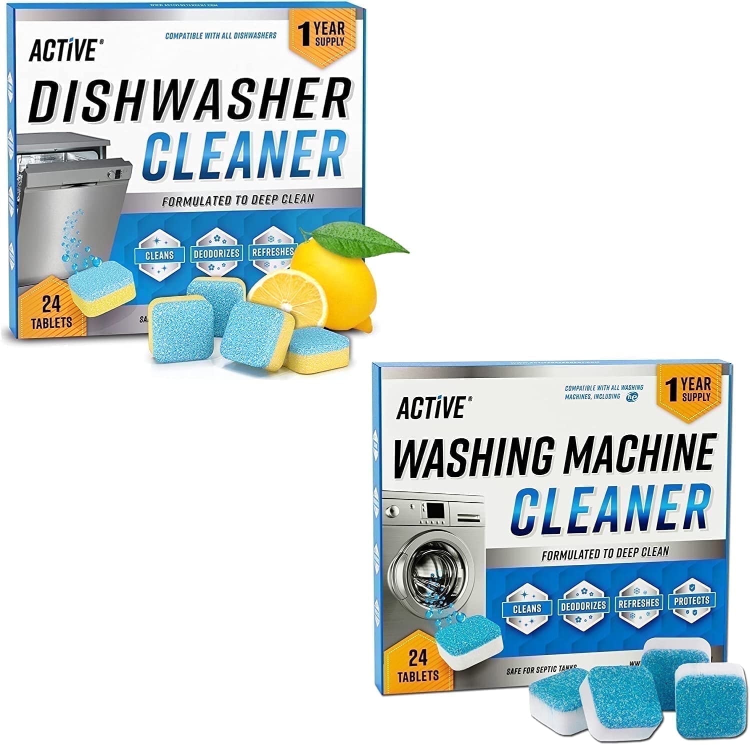Walmart Black Friday Deals 2025 - Active Washing Machine and Dishwasher Cleaning Tablets, 48 Ct, Descaler, Unscented