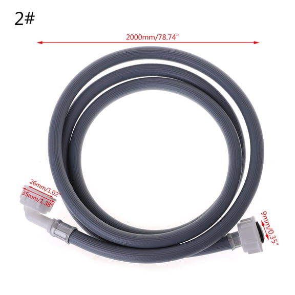 Washing Machine Dishwasher Inlet Pipe Water Feed Fill Hose With 90 Degree Bend