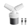 thumbnail image 1 of Washing Machine Drain Adapter Dishwasher And Washing Machine Drain Adapter Double Connection Y With For Pipe Diameter 40 Mm And Inlet Diameter 18 24 Mm With 2 Hose Clamps Plumbing Fittings, 1 of 7