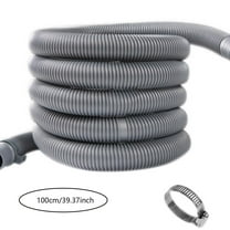 Washing Machine Drain Hose, 2.6 ft Flexible Washer Drain Hose Extension, Universal Dishwasher Hose Extension Kits Corrugated Washer Hoses