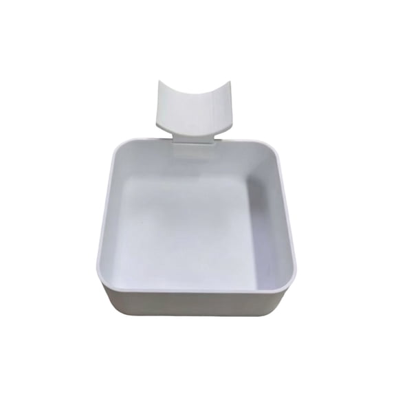 Washing Machine Drain Pan – 4.7×4.7 Inch Non-Slip Waterproof Washer Drip Tray, Crack-Proof Water Catch Tray for Under Dryer or Front Load Washer, Floor Leak Protector for Laundry Room,White