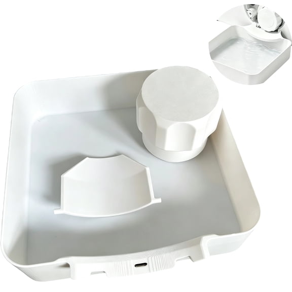 Washing Machine Drain Pan, Universal Low-Profile Front-Load Tray for Laundry Rooms, Basements, Garages