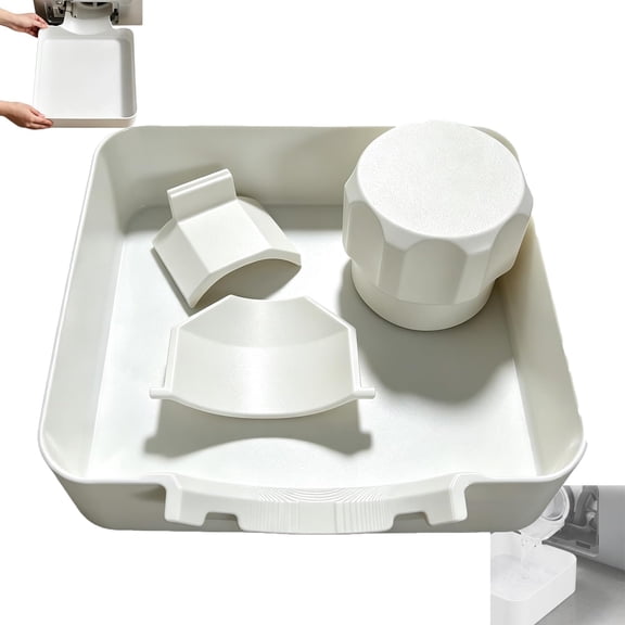 Washing Machine Drain Pan, Universal Washer Drip Tray for Front Load Machines, Leak Catcher Pan for Laundry Room, Basement and Garage
