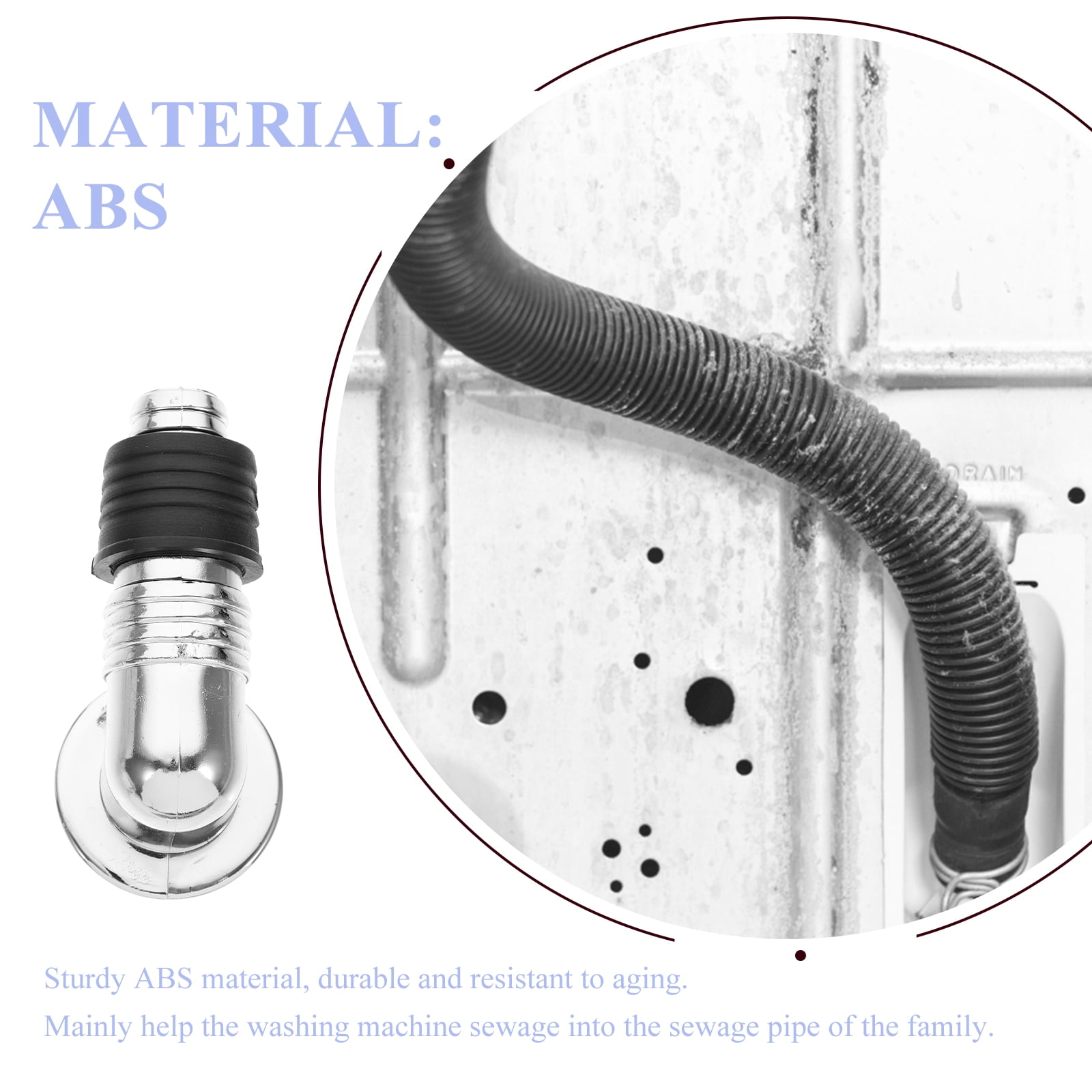 Washing Machine Drain Pipe Floor Drain Connector Drain AntiBackflow