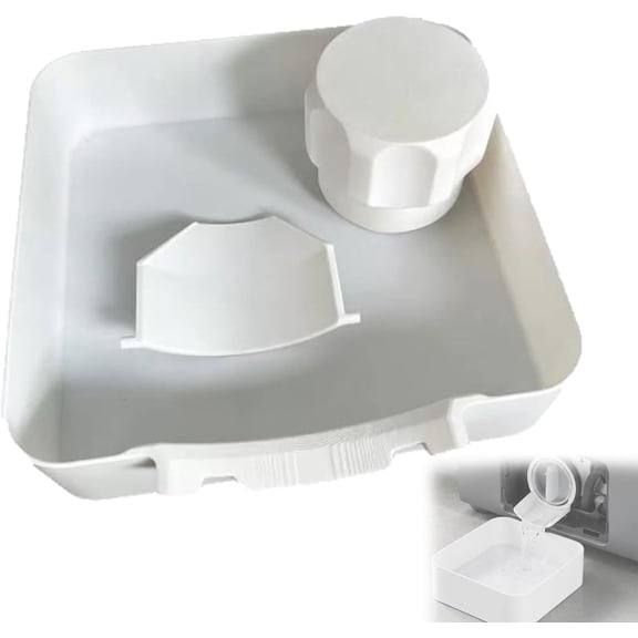 Washing Machine Drainage Tray, Washing Machine Drain Tray, Easy Install Under Drain Filter Effectively Prevents Water Overflow on the Laundry Floor