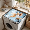 thumbnail image 1 of Watercolor Floral Print Washer Dryer Top Cover, Waterproof Non-Slip Laundry Appliance Protector Mat, Boho Decor, 23.6"x19.7", 1 of 8