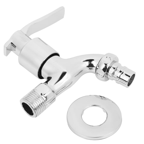 Washing Machine Faucet, Water Tap, G1/2" Corrosion Resistant Single Cold Tap Scratch Rust Proof for Bathroom