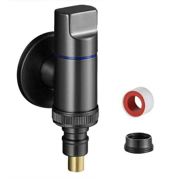 Washing Machine Faucets Quick Opening Angle Valve Brass Single Cold Wall Mounted Chrome Plated Cold Water Outlet Mop Pool Faucet