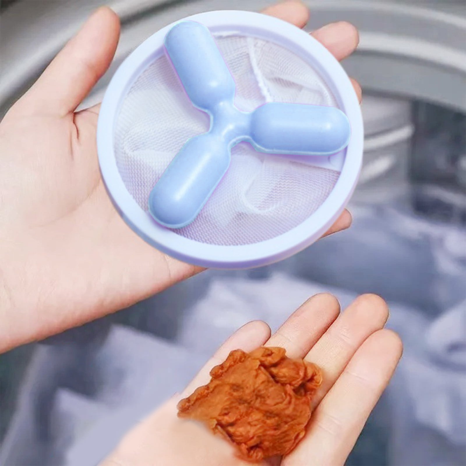 Washing Machine Hair Catcher Floating Lint Mesh Bag Reusable Hair Filter Mesh Bag Lint Trap For