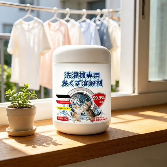 Washing Machine Hair Dissolving Agent, Dissolves Pet Hair from Cats and Dogs, Stain Remover Cleaner for Laundry, Gentle on All Fabrics, Eco-Friendly Ingredients-1