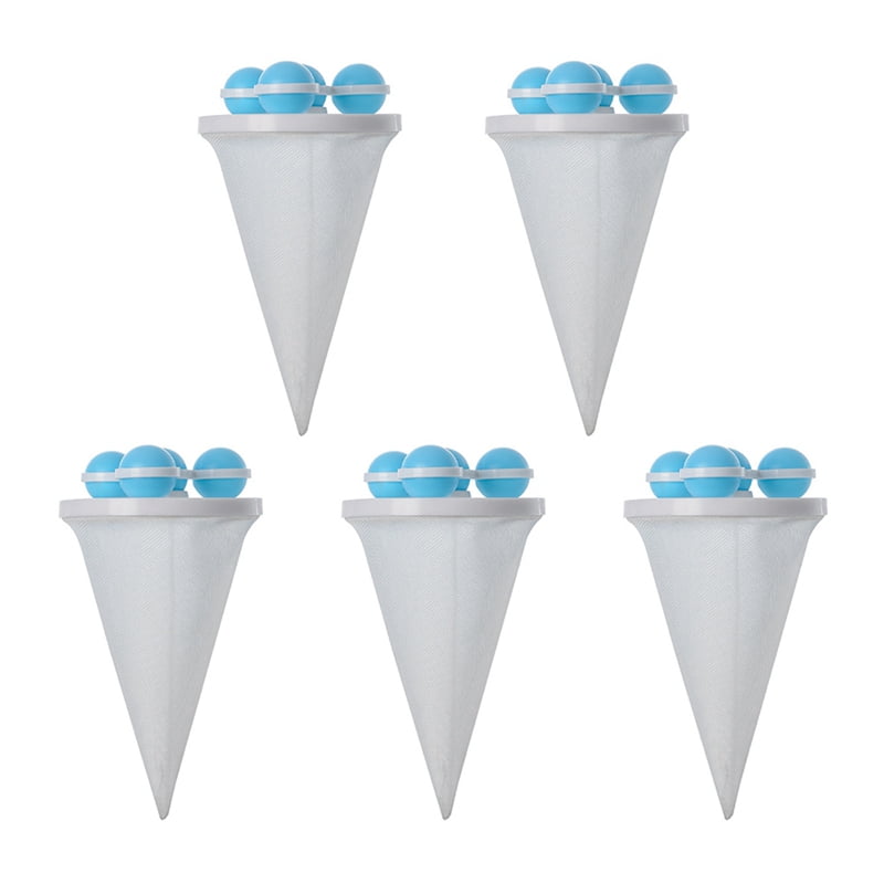 Washing Machine Hair Filter Cleaning Mesh Bag,Blue