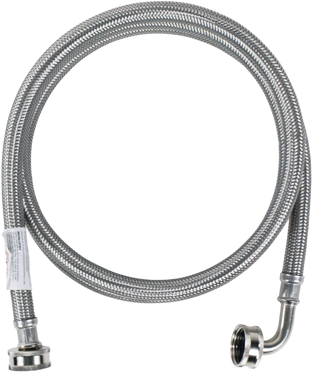 Washing Machine Hose with 90 Degree Elbow, Hot or Cold Water Supply ...