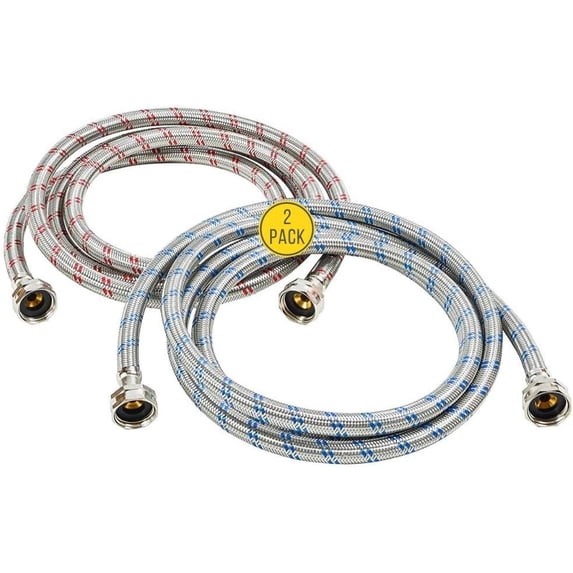 Washing Machine Hoses (6FT) - OCT Connect for Easy & Secure Tightening ...