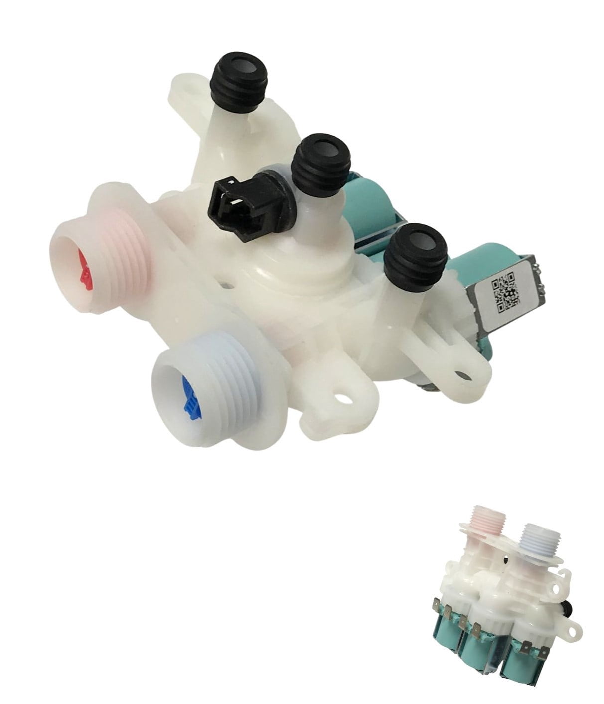 Washing Machine Inlet Valve - Hot And Cold Compatible With Whirlpool Model Numbers WTW6120HC2, WTW6120HW0, WTW6120HW1