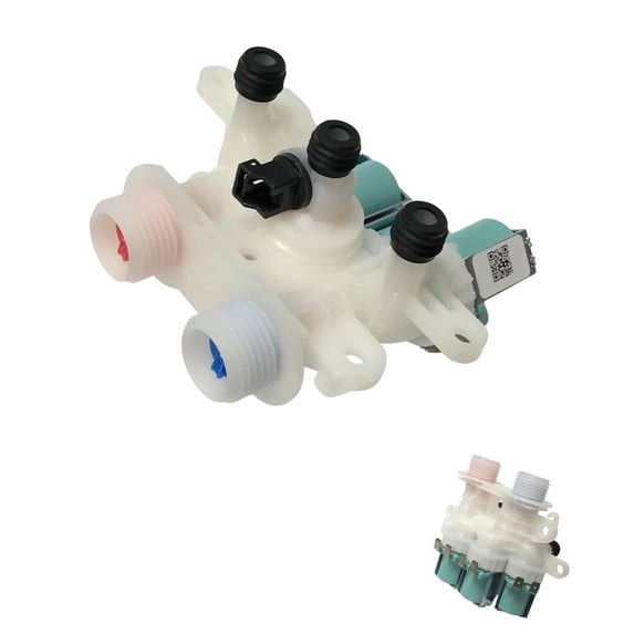 Washing Machine Inlet Valve - Hot And Cold Compatible With Whirlpool Model Numbers WTW7000DW2, WTW7000DW3, WTW7000DW4