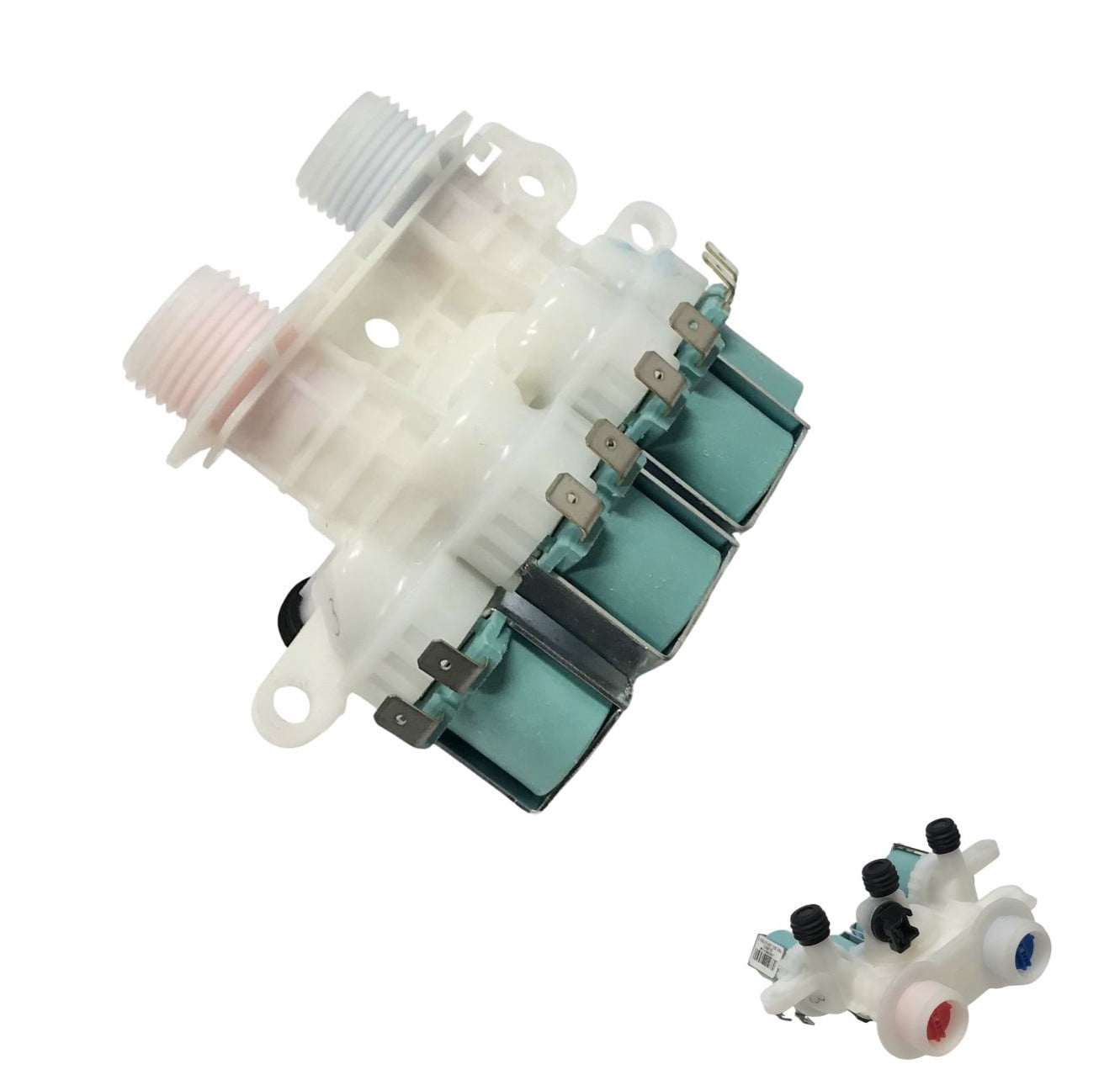 Washing Machine Inlet Valve - Hot And Cold Compatible With Whirlpool Model Numbers WTW8500DR3, WTW8500DR4, WTW8500DR5