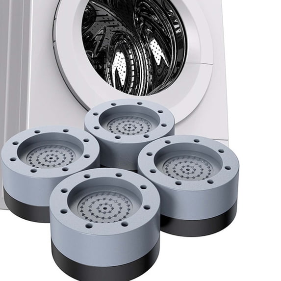 Washing Machine Leveling Feet Anti-Vibration Pads Adjustable Height Shock Absorber Reduce Noise Floor Damage Universal Fit for Front Load Top Load Washers