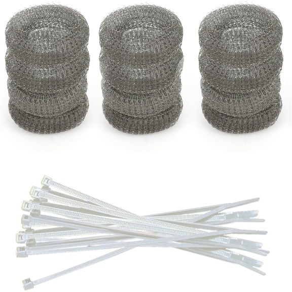 Washing Machine Lint Trap  Stainless Steel Hose Filter, Mesh Drain Catcher, Washer Sock Lint Remover, Rust-Free Snare Laundry Filter with Nylon Cable Ties, 29cmx6.5cm  12-Pack