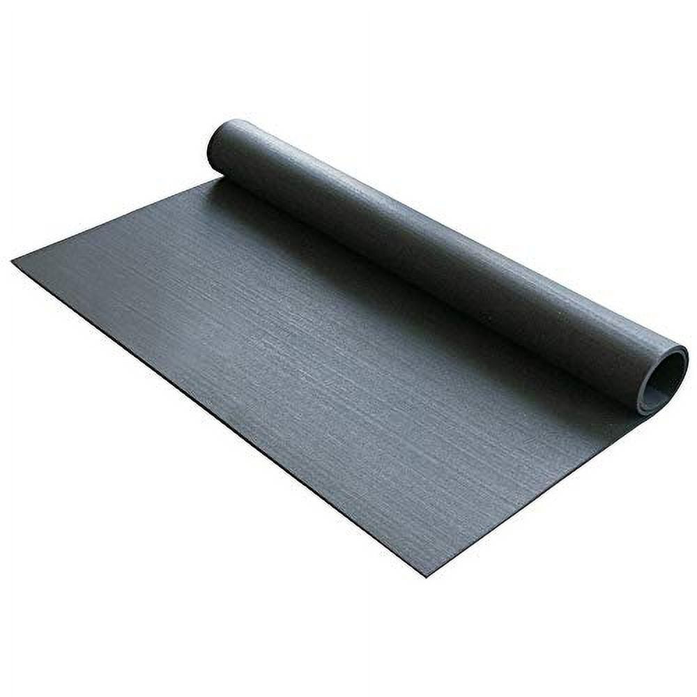 Washing Machine Mat 3/8" X 4Ft Wide X 6Ft Long Black Rubber Floor