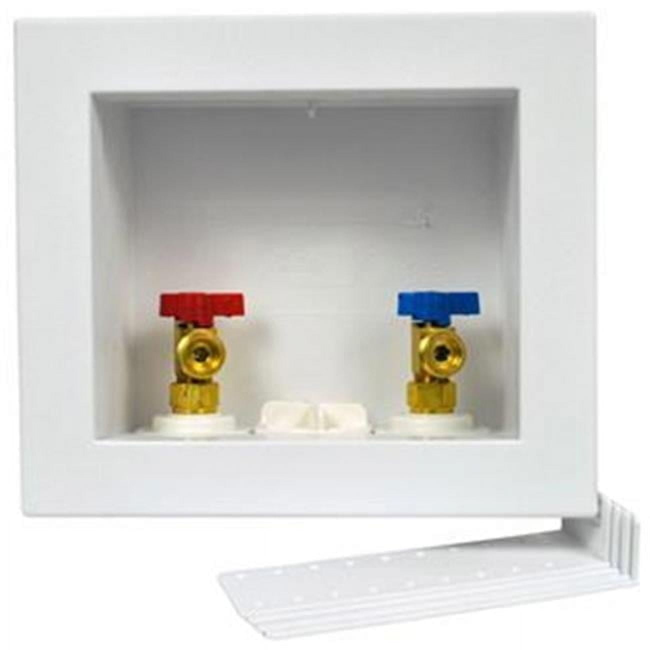 Washing Machine Outlet Box with 0.25 Turn Brass Ball Valves