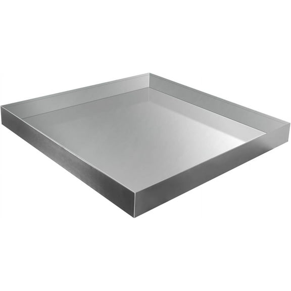 Washing Machine Pan,32''x32''x2.5'' Heavy Duty 304 Stainless Steel Washing Machine Drain Pan,Washer Tray for Floor Protection,Compact Washer Drip Tray No Hole