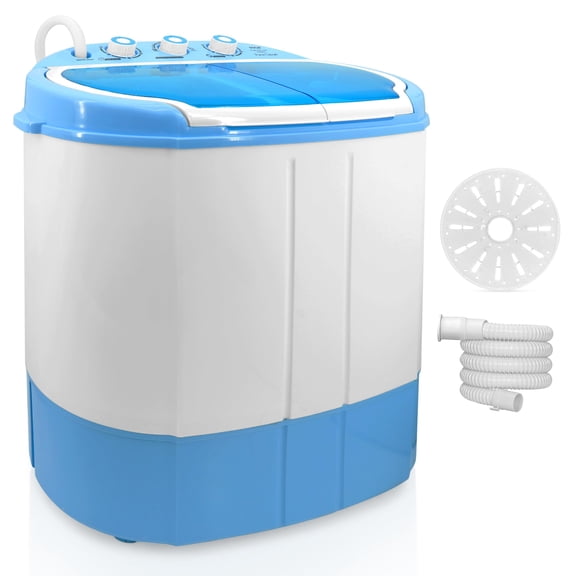 PURE CLEAN Portable Washing Machine 2-in-1 Washer & Spin Dryer – Top-Loading Compact Design, Energy & Water Efficient, No Plumbing Required