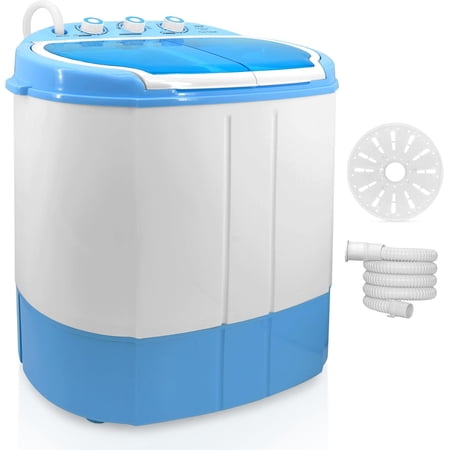 PURE CLEAN Portable Washing Machine 2-in-1 Washer & Spin Dryer – Top-Loading Compact Design, Energy & Water Efficient, No Plumbing Required