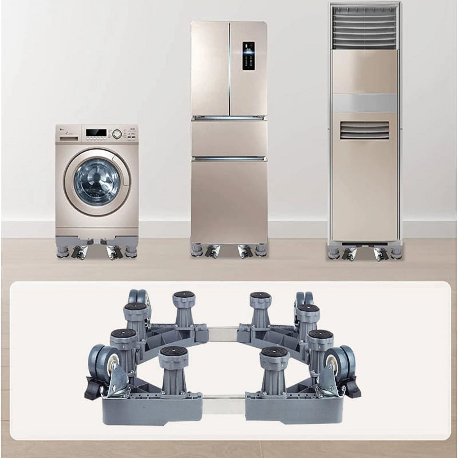 1 Pair of Extendable Washing Machine Wheel Bases Fridge Base Appliance  Sliders Stand Base 