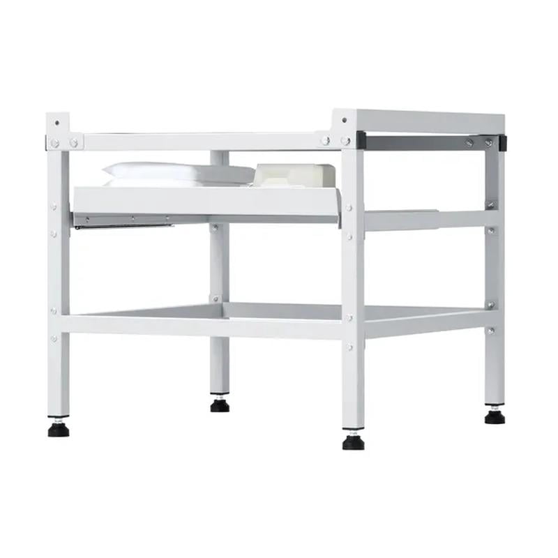 Washing Machine Stand, Washer Laundry Pedestal, 590LBS Load Capacity Washer And Dryer Pedestal Base with Double Trays, 4 Adjustable Feet for Lifting Washing Machines, Carbon Steel