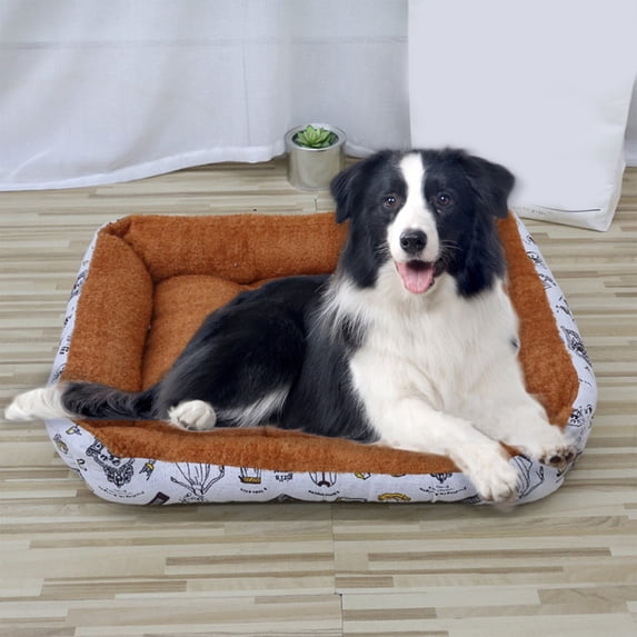 Washing Machine Washable Dog Bed,Breathable Rectangle Sleeping Beds for Small Medium Large Dogs Cats Puppy Pets, Durable Supportive Pet Mattress with with Anti-Slip Bottom