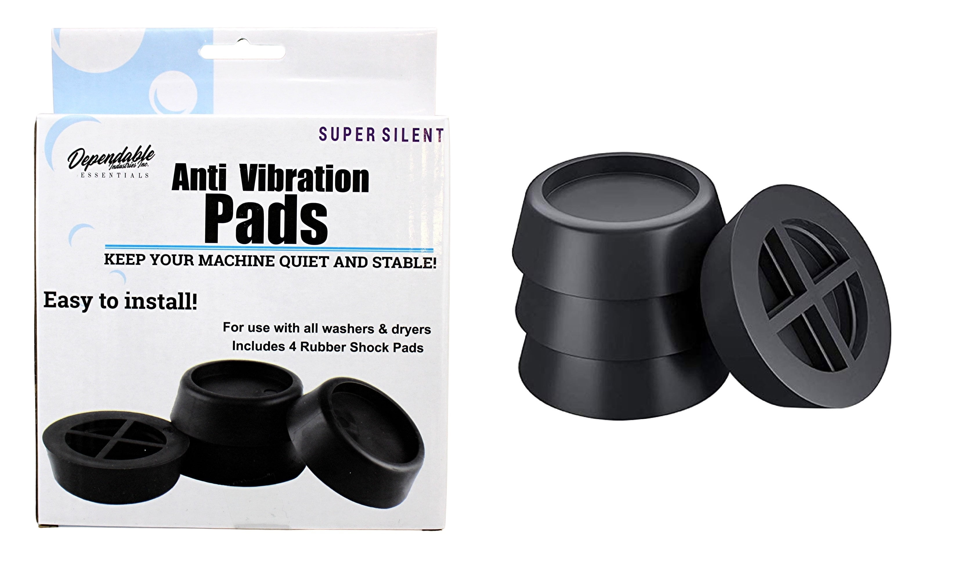 Washing Machine and Dryer Anti-Vibration Pads - Set of 4 Shock