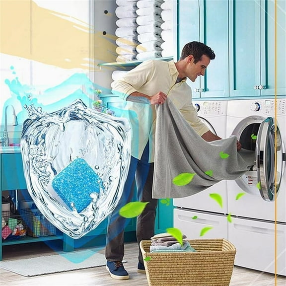 Washing Machines Cleaner, Descaler Deep Cleaning Tablets for Front Loaders & Top Load Washer, Portable Descaler Tablets for Home Outdoor Laundry