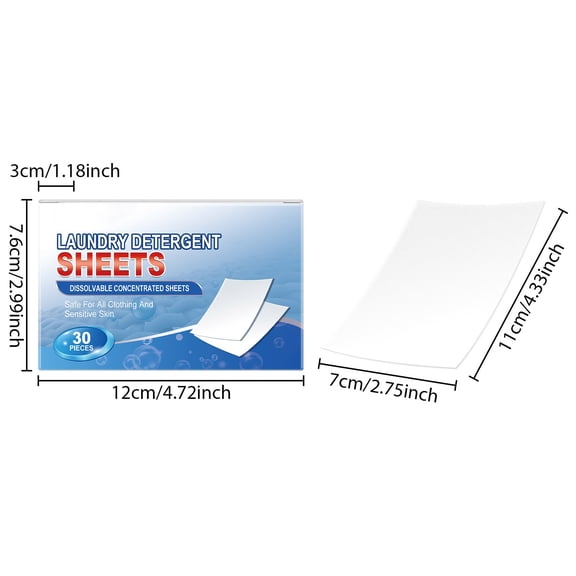 Clean Water Low-foam Laundry Detergent Laundry Bubbless Paper