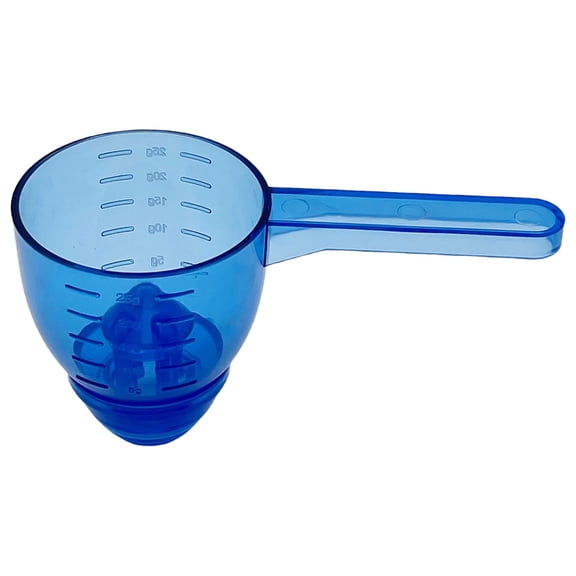 Washing Powder Scoop, Measuring Spoon Scoop, Multipurpose Measuring Scoop with Scale, Scoops for Powders, Detergent, Coffee Spices Pet Food Protein Powder Liquids Suger, 25g, 1Pc(Blue,5x2")