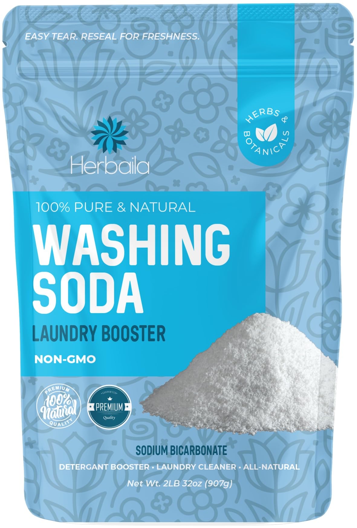 Washing Soda 32oz Super Sodium Carbonate Pure Detergent Booster for