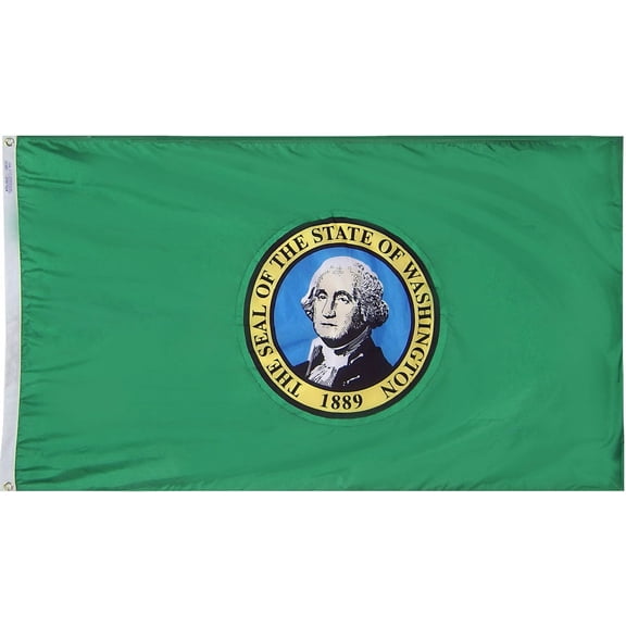 Washington - 3'X5' Nylon Flag (Double-Sided)