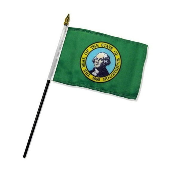 Washington 4x6in Stick Flag
